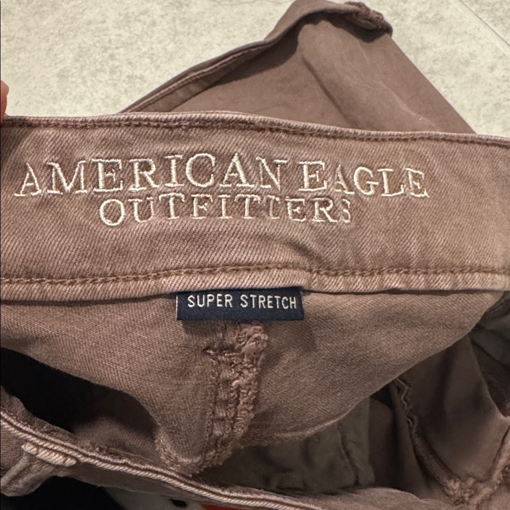 American Eagle Outfitters Women's Tan Jean Shorts - Picture 3 of 4